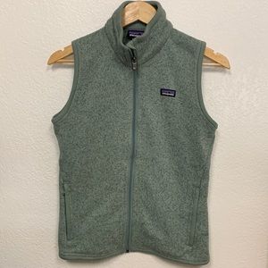 Womens Patagonia Vest Green/Gray Size Small